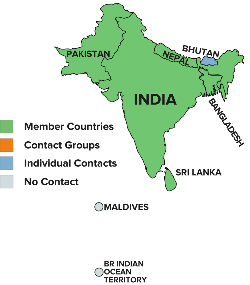South Asia 4 colours